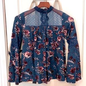 Taylor & Sage Boho Floral Top